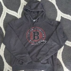 Gray and red Boeing hoodie